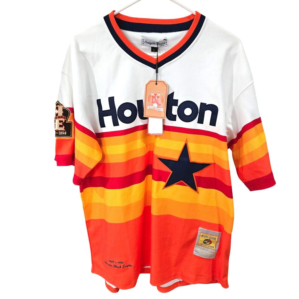 HeadGear Classics Nostalgia Co. Sz Large Houston Eagles NL Baseball Jersey